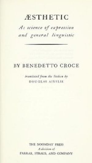 [Gutenberg 54618] • Æsthetic as science of expression and general linguistic